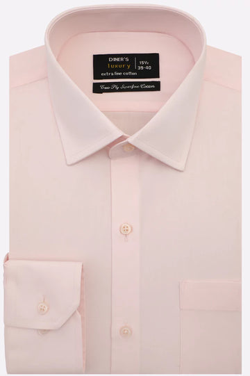 Pink Plain Formal Shirt