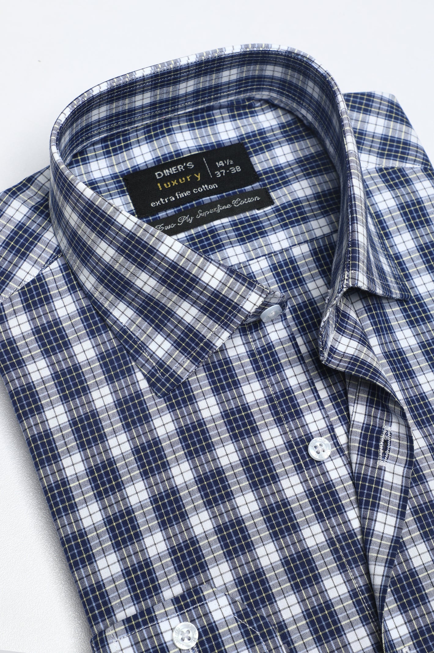 Multicolor Tattersall Check Formal Shirt From Diners