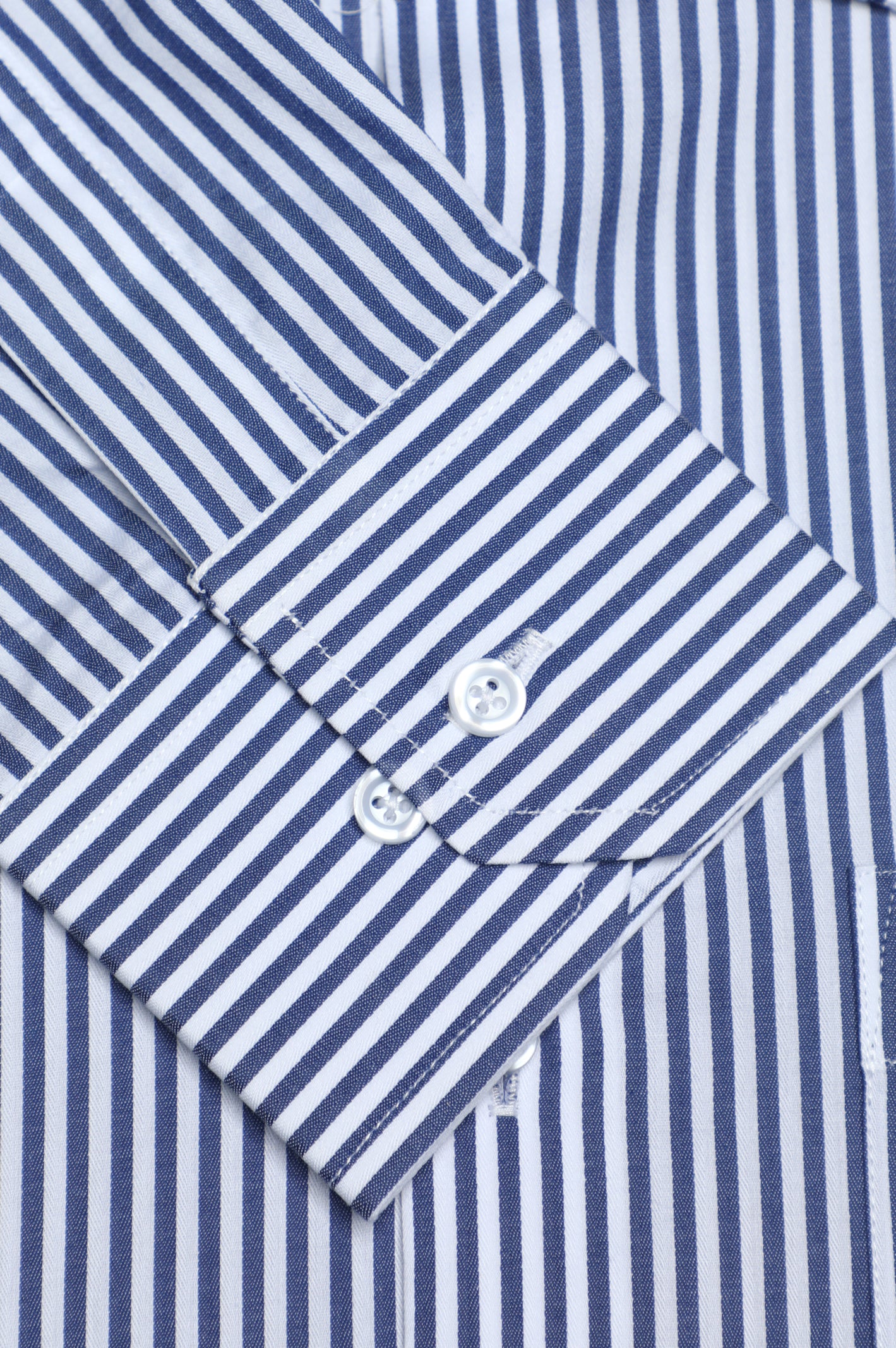 Dark Blue Bengal Stripe Formal Shirt From Diners