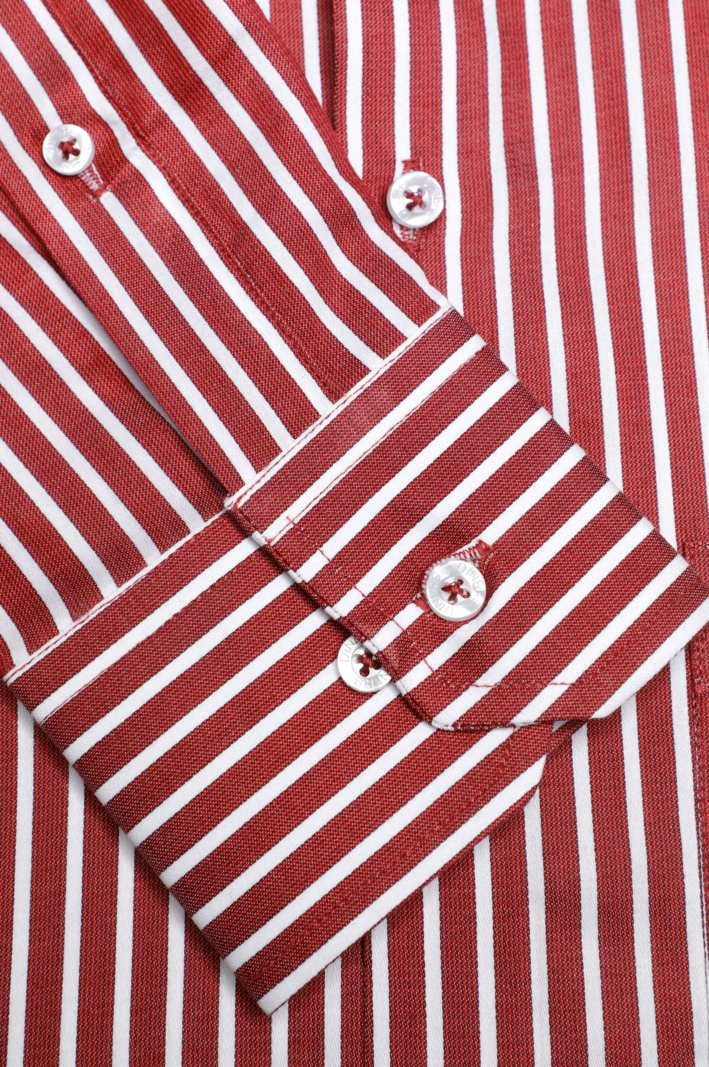 Maroon Pinstripe Formal Shirt From Diners