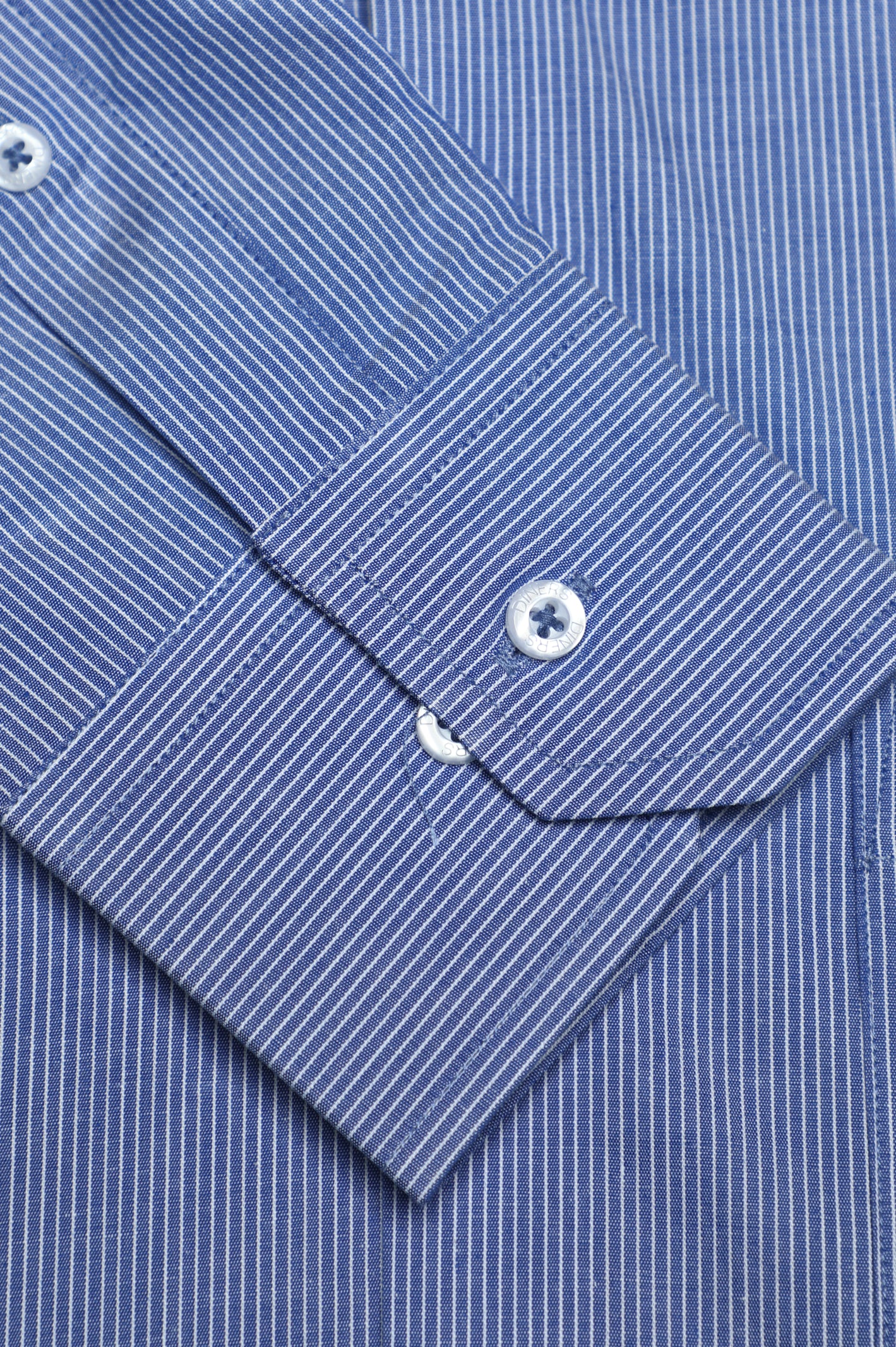 Blue Hairline Stripe Formal Shirt From Diners