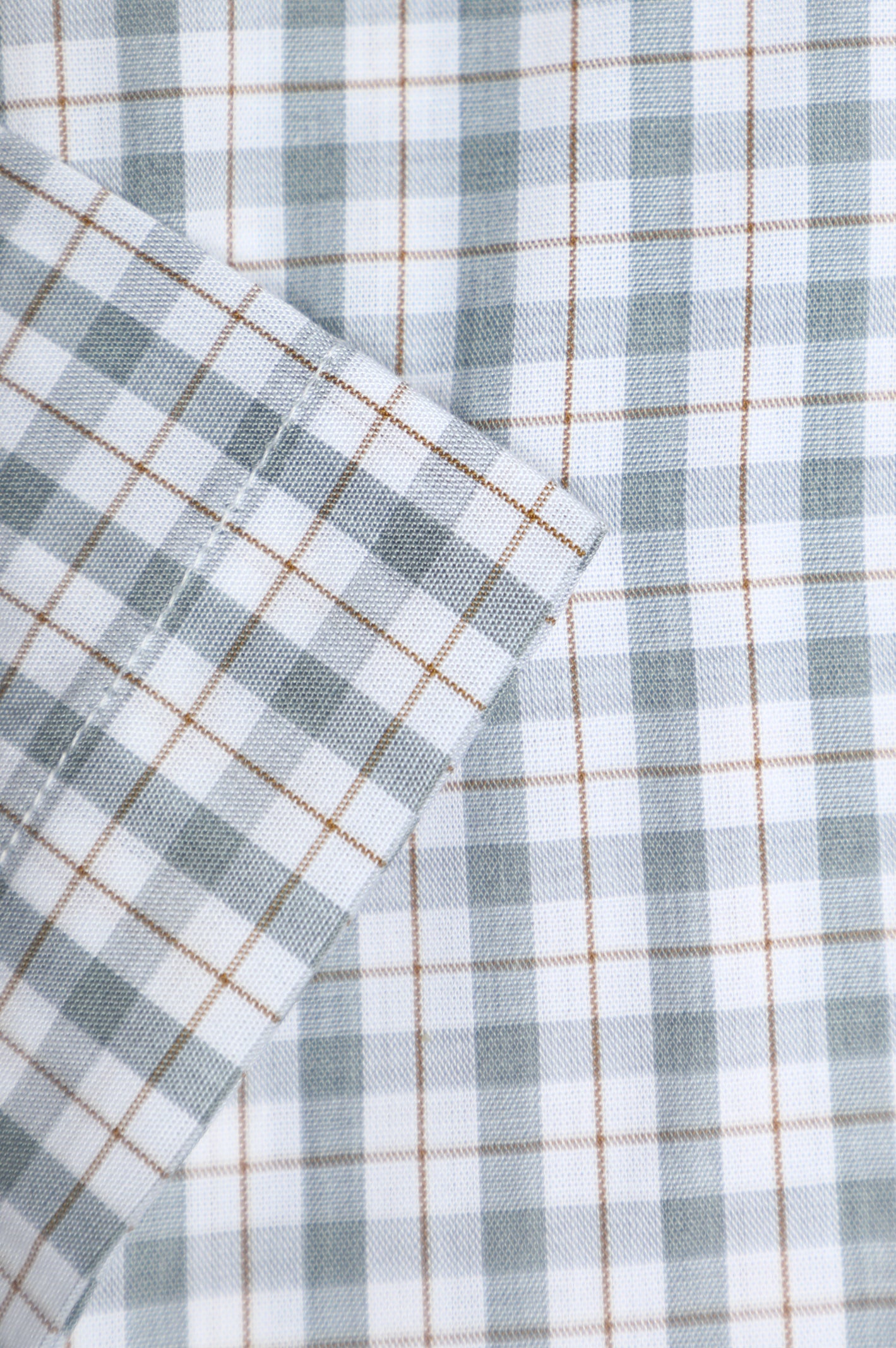 Grey Tattersall Check Formal Shirt (Half Sleeve) From Diners