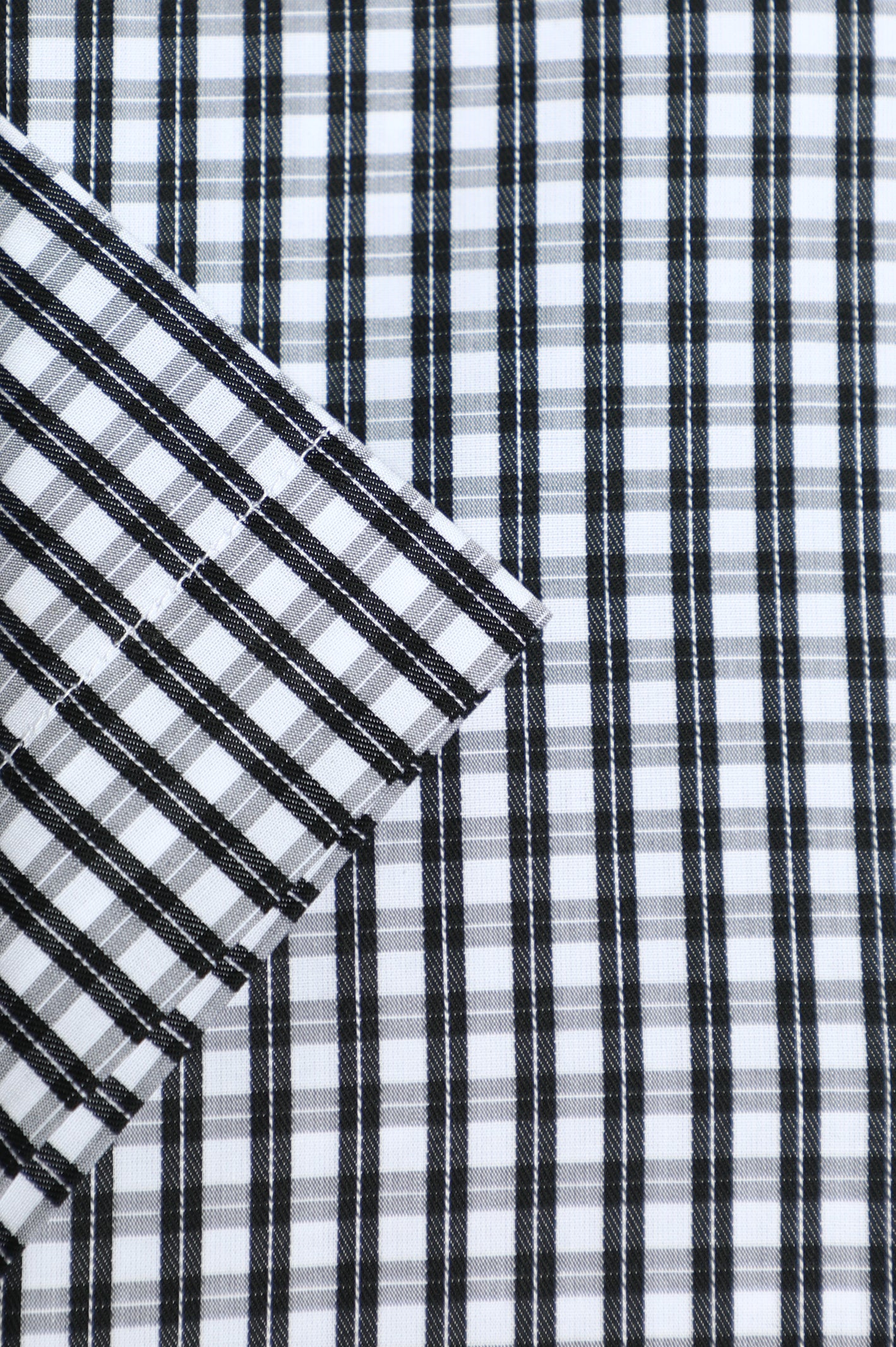 Black Check Formal Shirt (Half Sleeve) From Diners