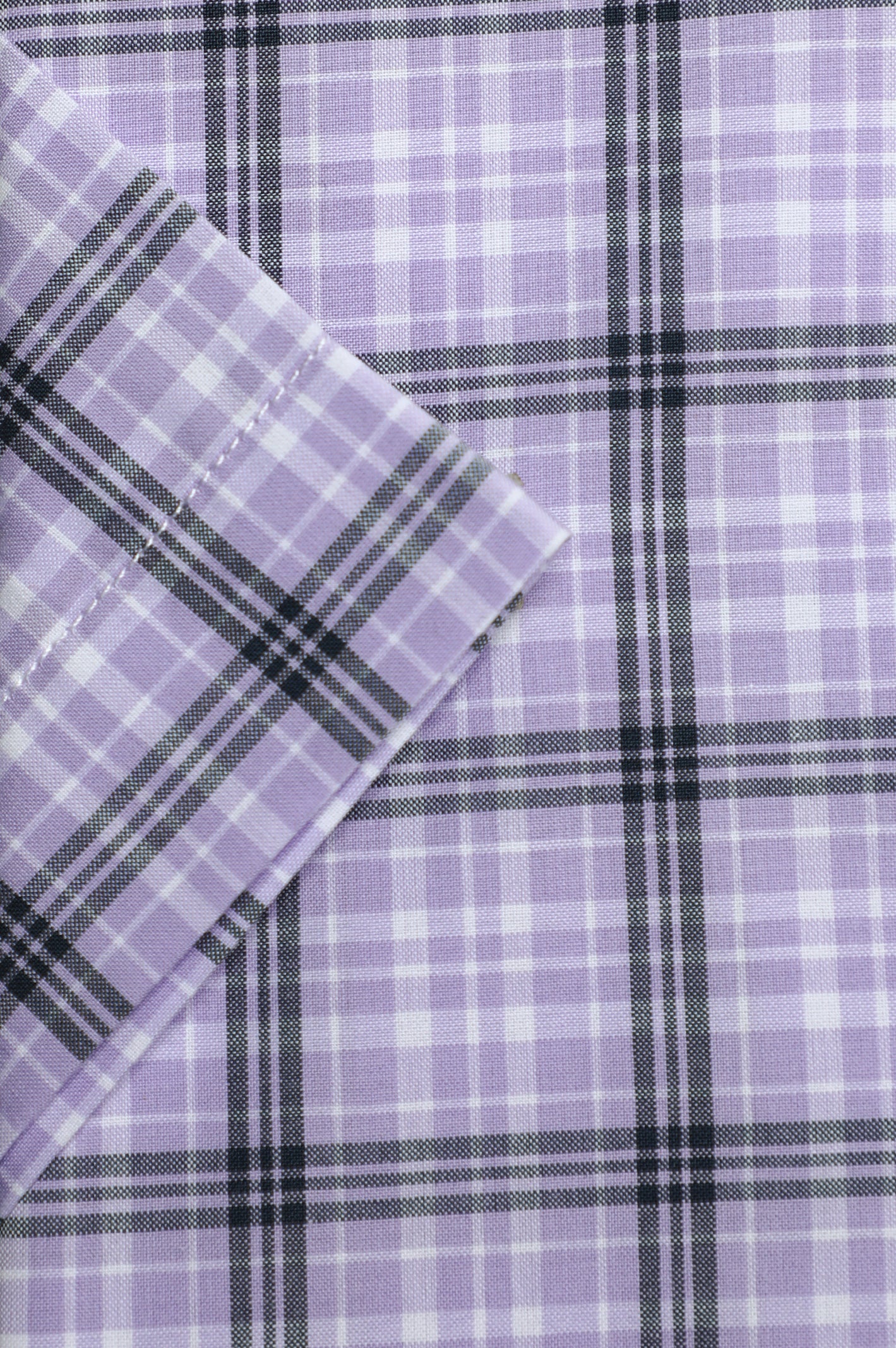 Purple Windowpane Check Formal Shirt (Half Sleeve) From Diners