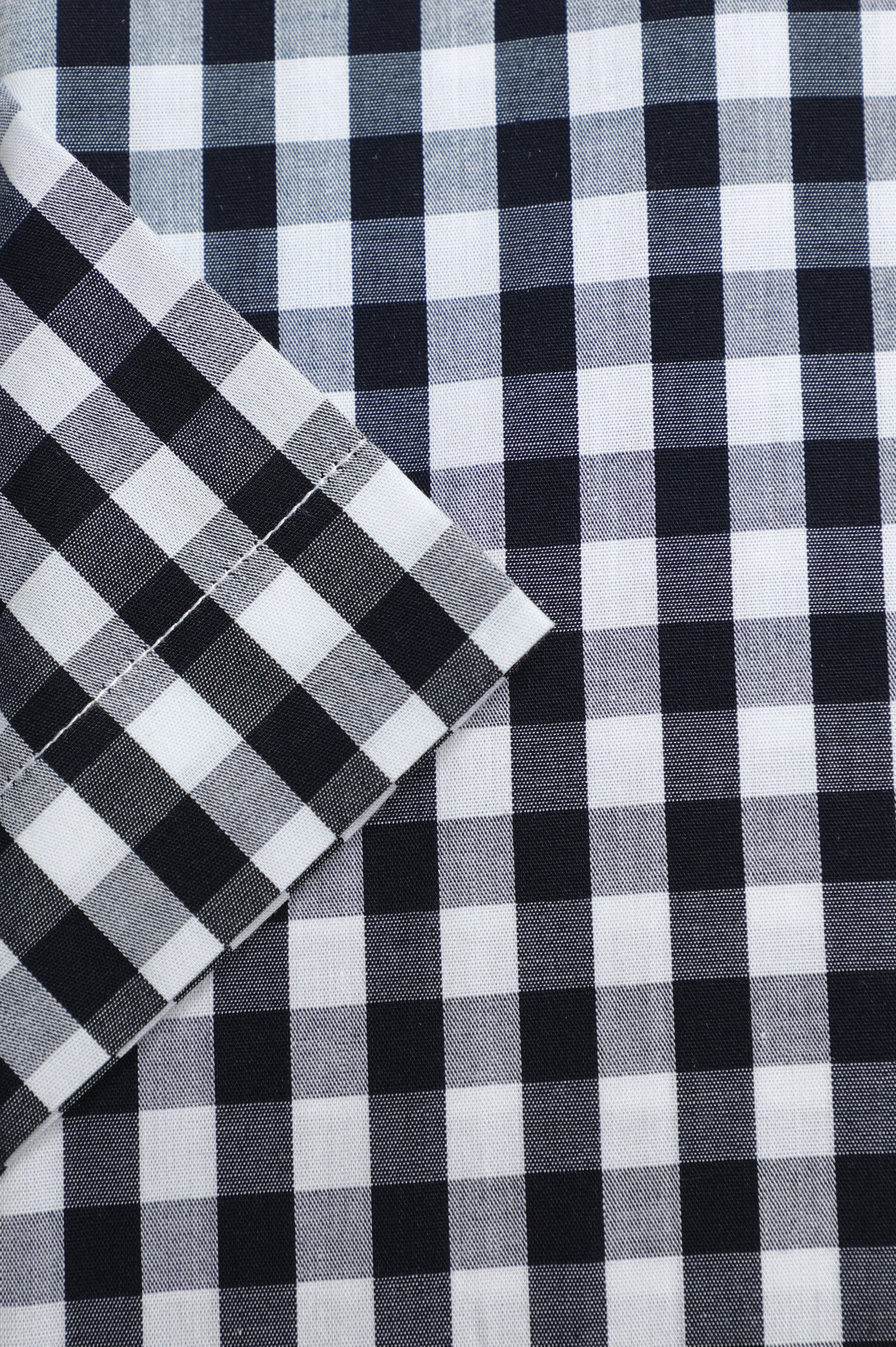 Black Gingham Check Formal Shirt (Half Sleeves) From Diners