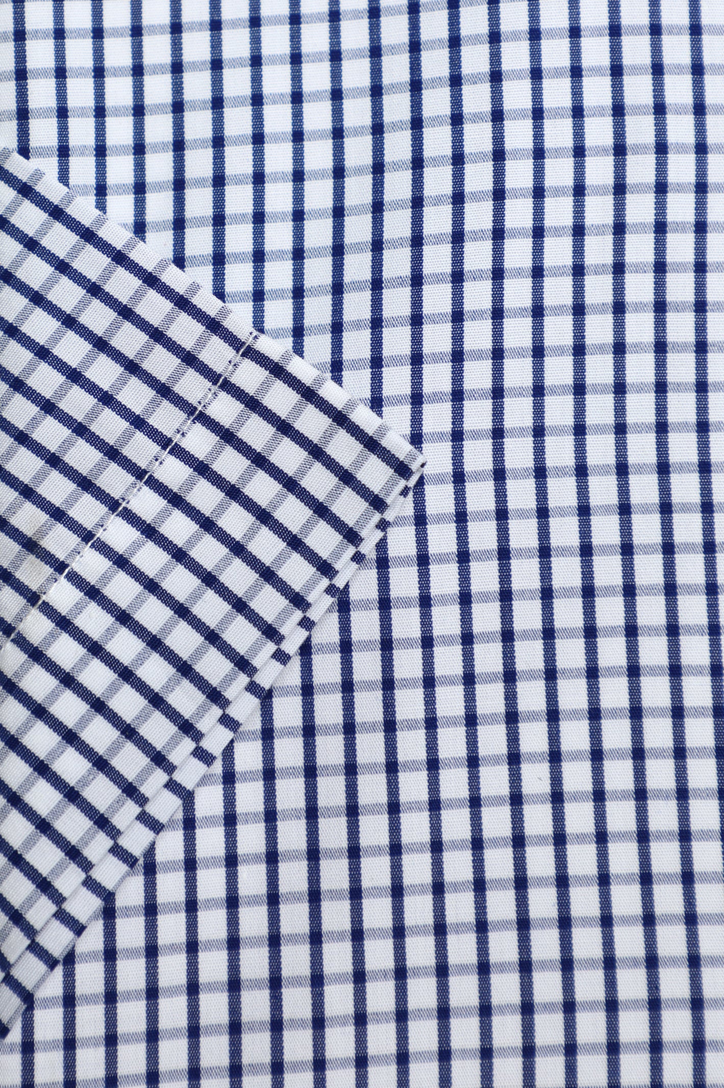 Navy Blue Graph Check Formal Shirt (Half Sleeves) From Diners