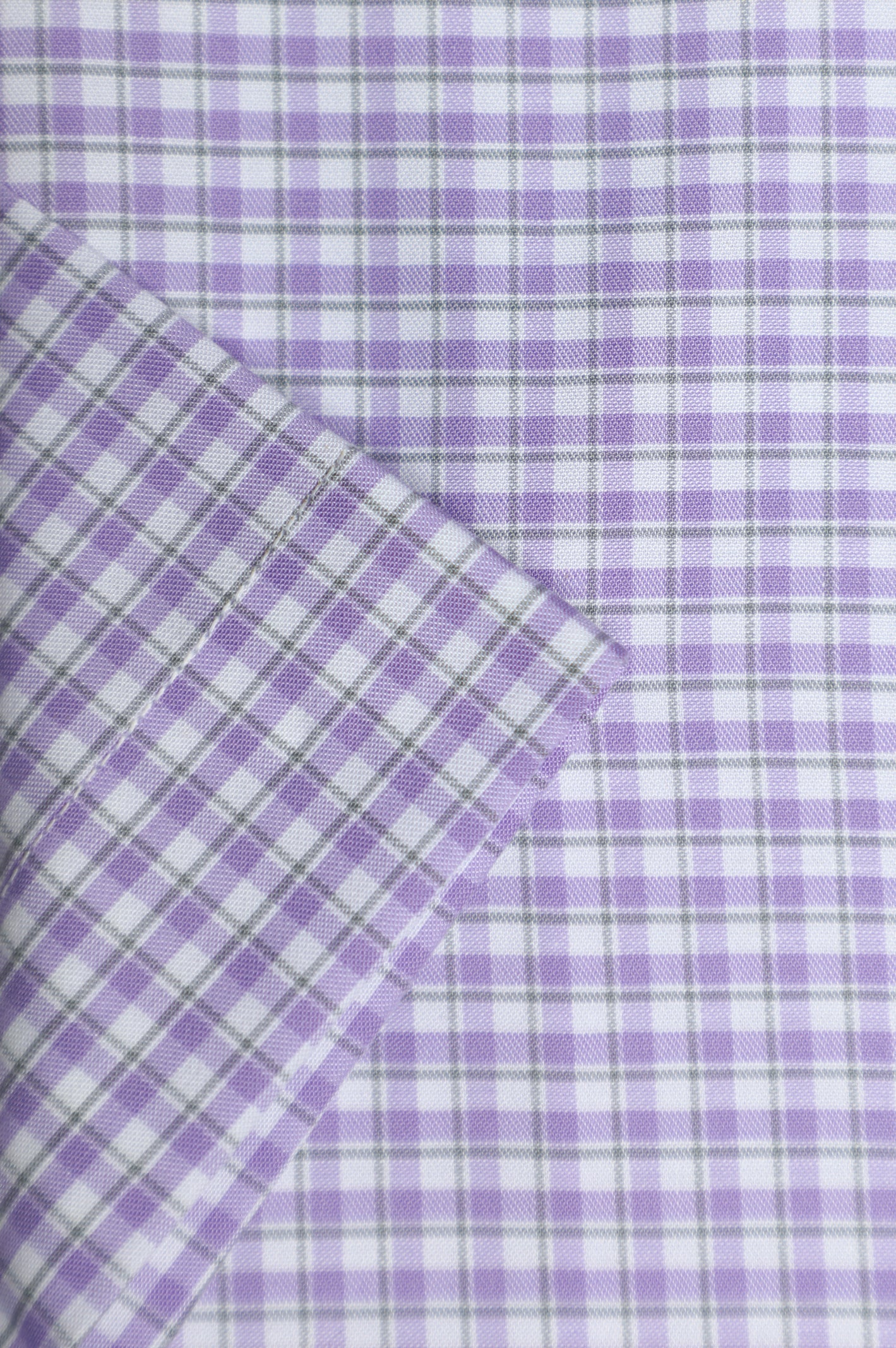 Purple Mini-Check Formal Shirt (Half Sleeve) From Diners