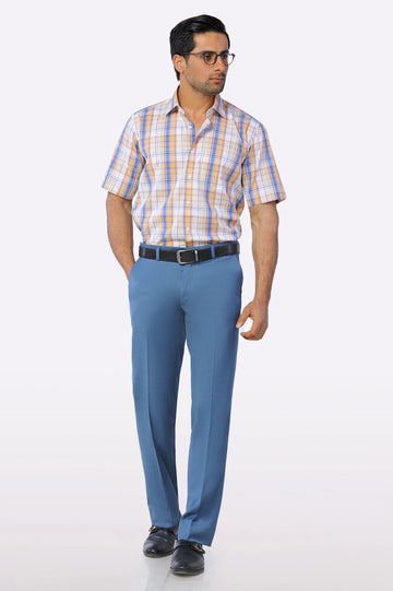 Multicolor Check Formal Shirt (Half Sleeves)