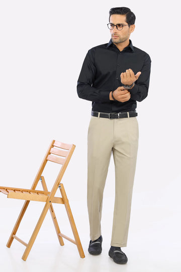 Black Textured Formal Shirt - Diners