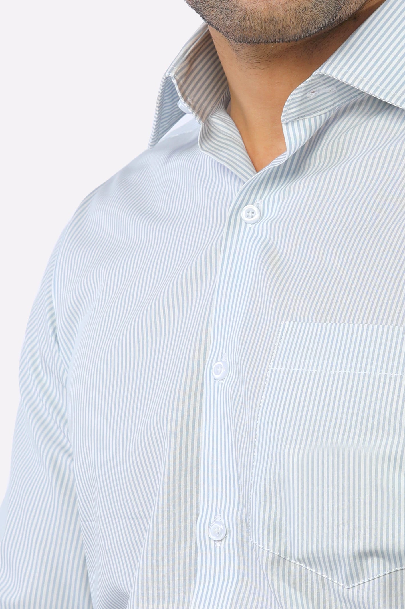 Blue Bengal Stripe Formal Shirt From Diners