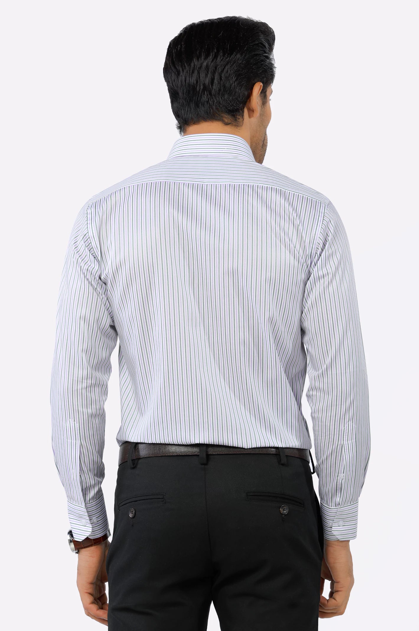 Multicolor Pencil Stripe Formal Shirt From Diners