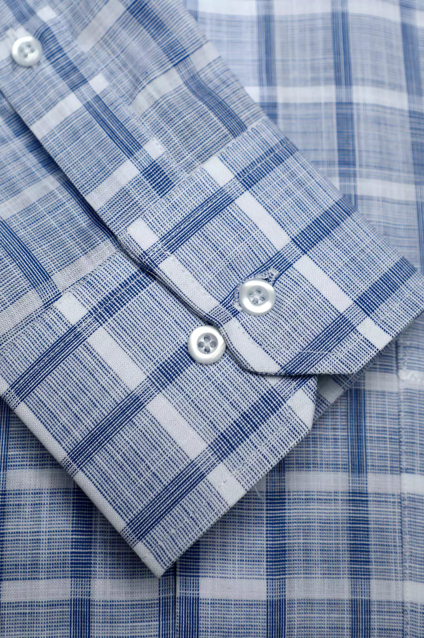 Blue Shepherd Check Formal Shirt From Diners