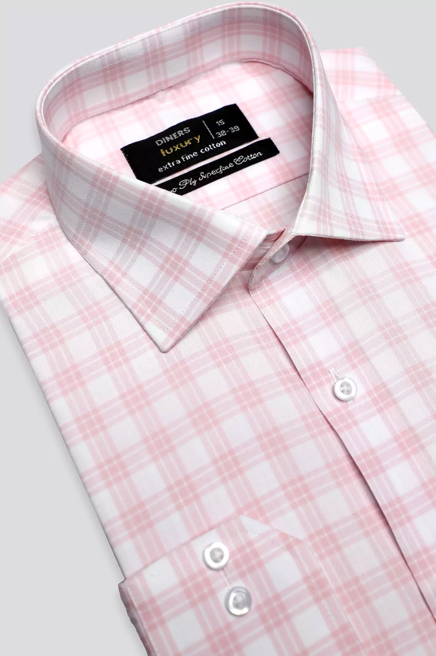Pink Dupplin Check Formal Shirt – Diners Pakistan