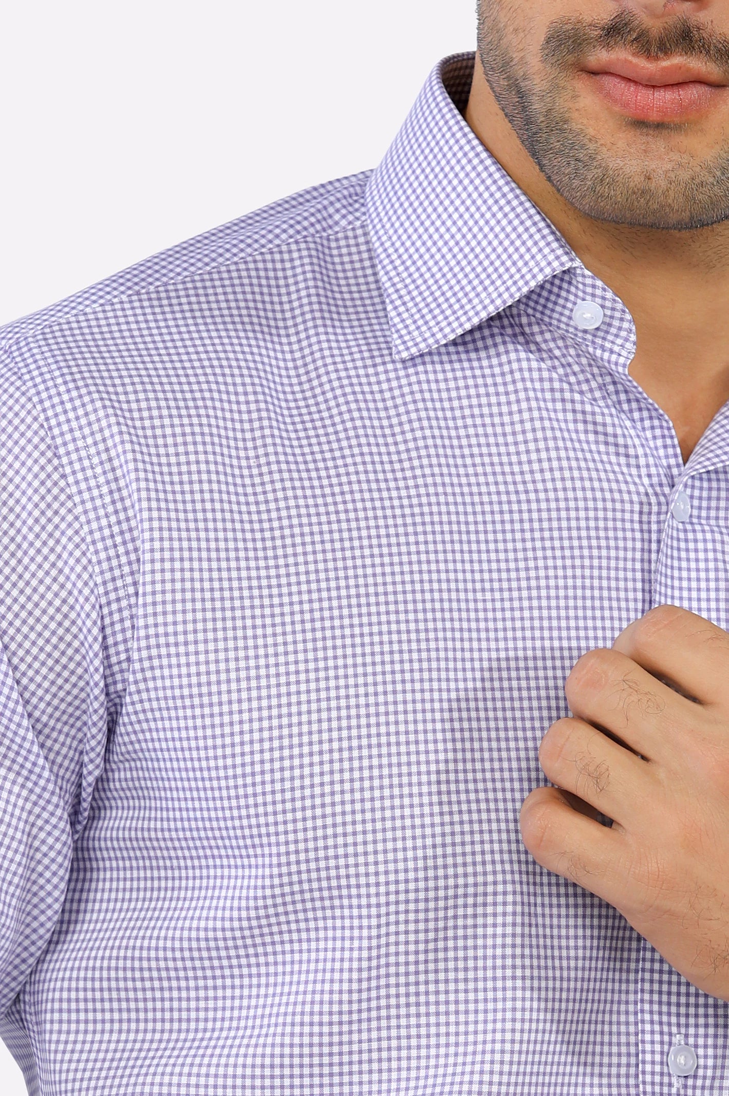 Multicolor Mini-Check Formal Shirt From Diners