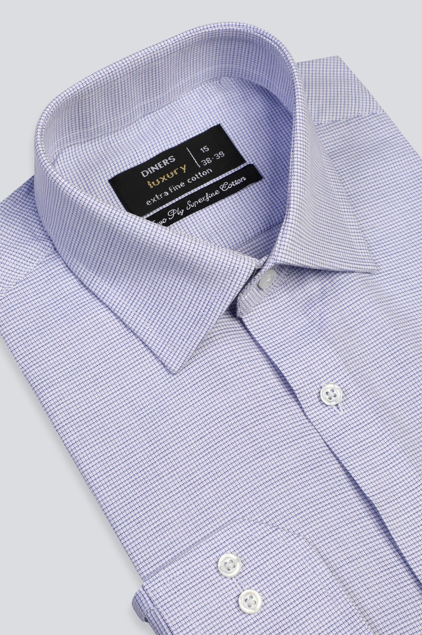 Men Blue Formal Textured Shirt