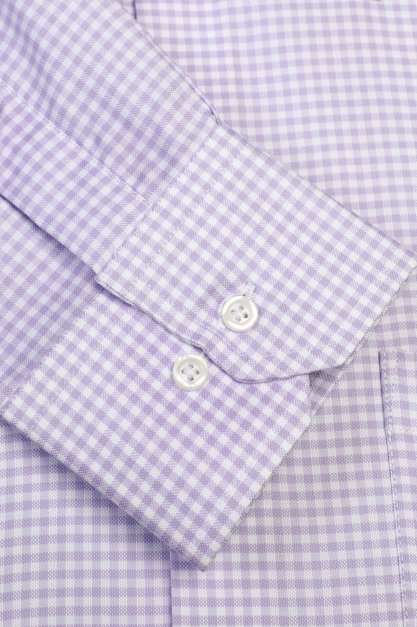 Men Purple Gingham Check Formal Shirt