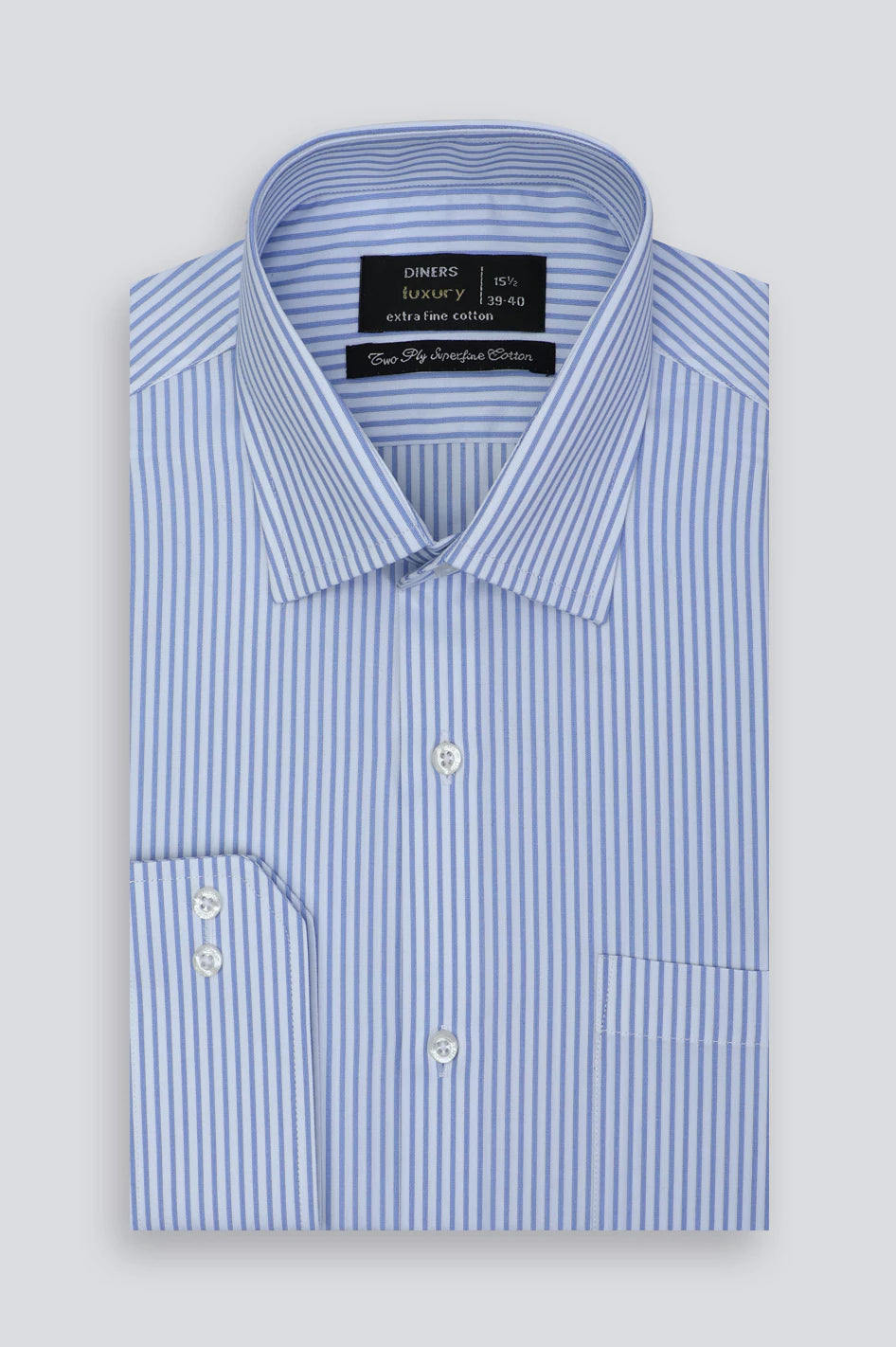 Blue Candy Stripes Formal Shirt