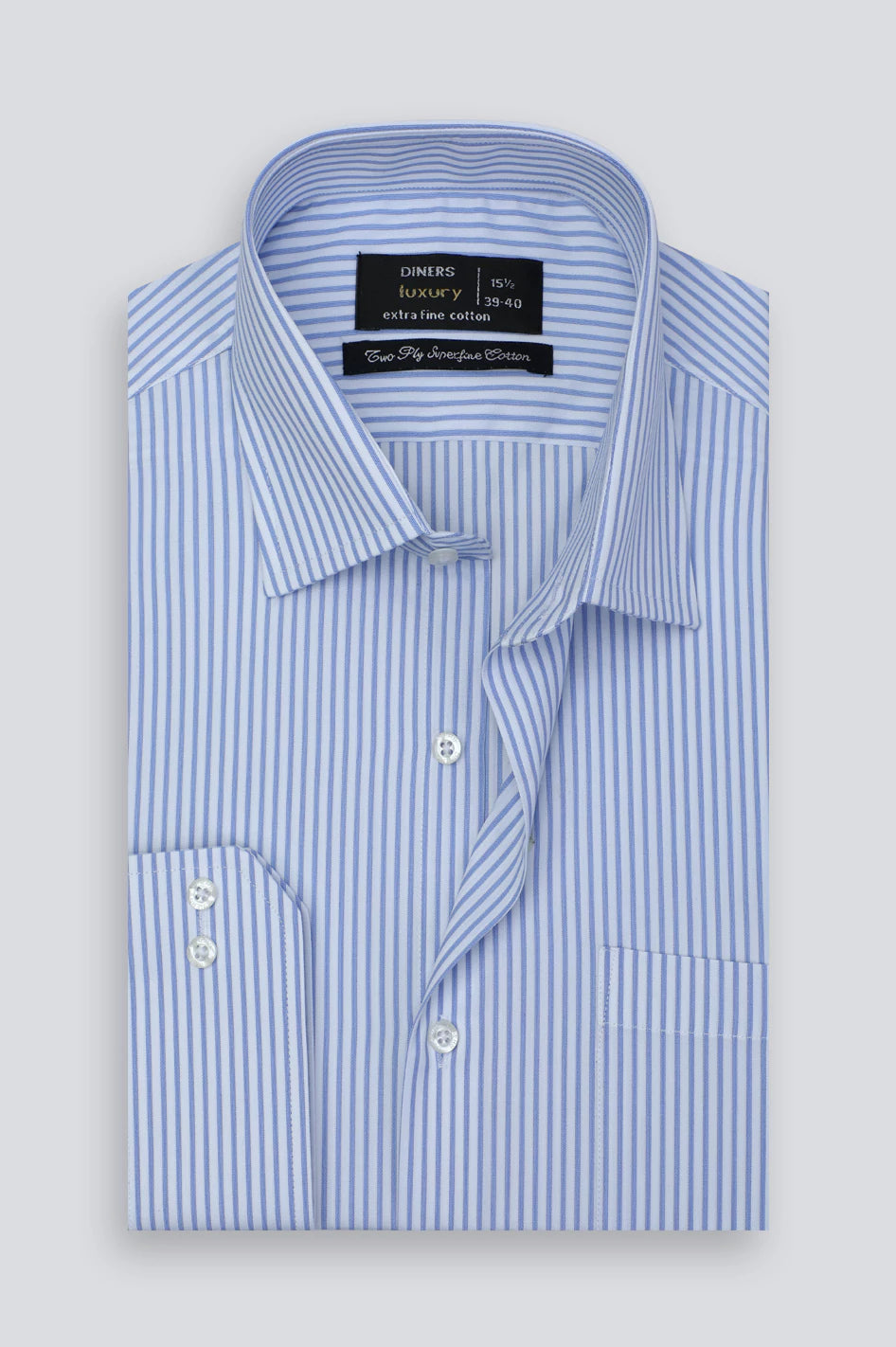 Men Blue Candy Formal Shirt in Stripe