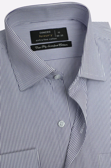 Purple Pinstripe Formal Shirt