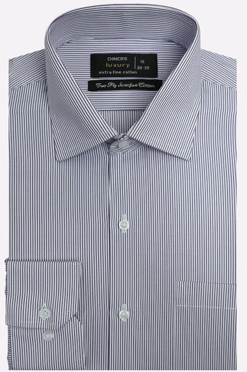 Purple Pinstripe Formal Shirt