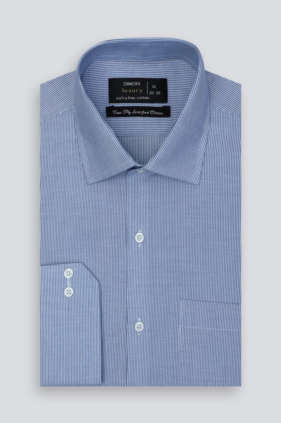 Blue Candy Stripes Formal Shirt