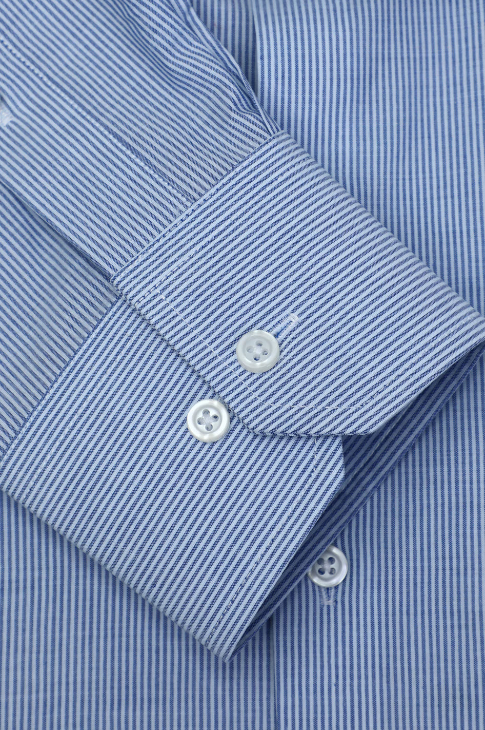 Men Blue Candy Formal Stripes Shirt