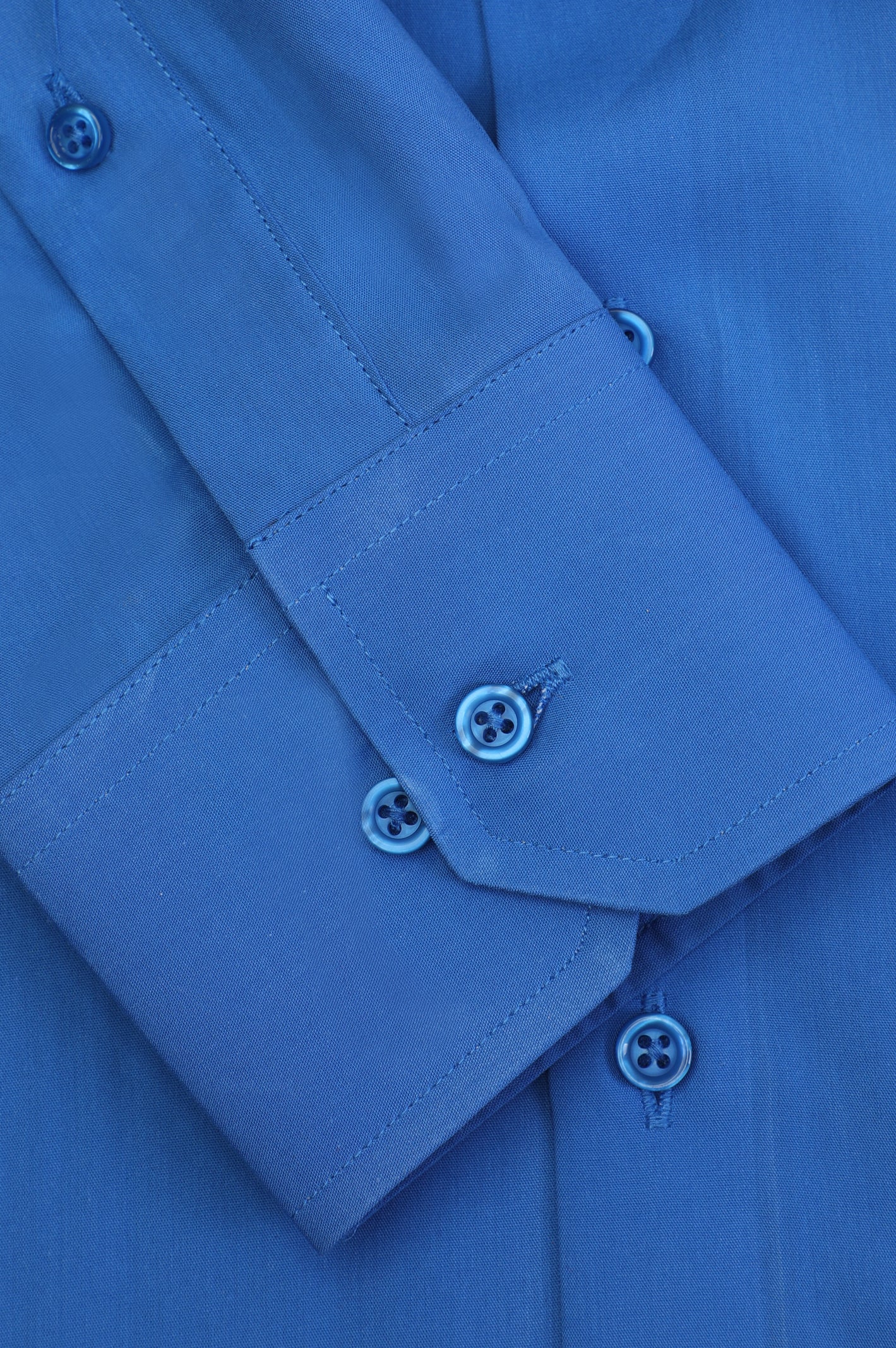 Royal Blue Pinpoint Textured Formal Shirt From Diners