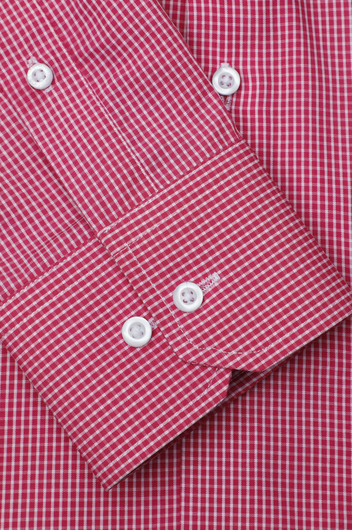 Pink Mini-Check Formal Shirt From Diners