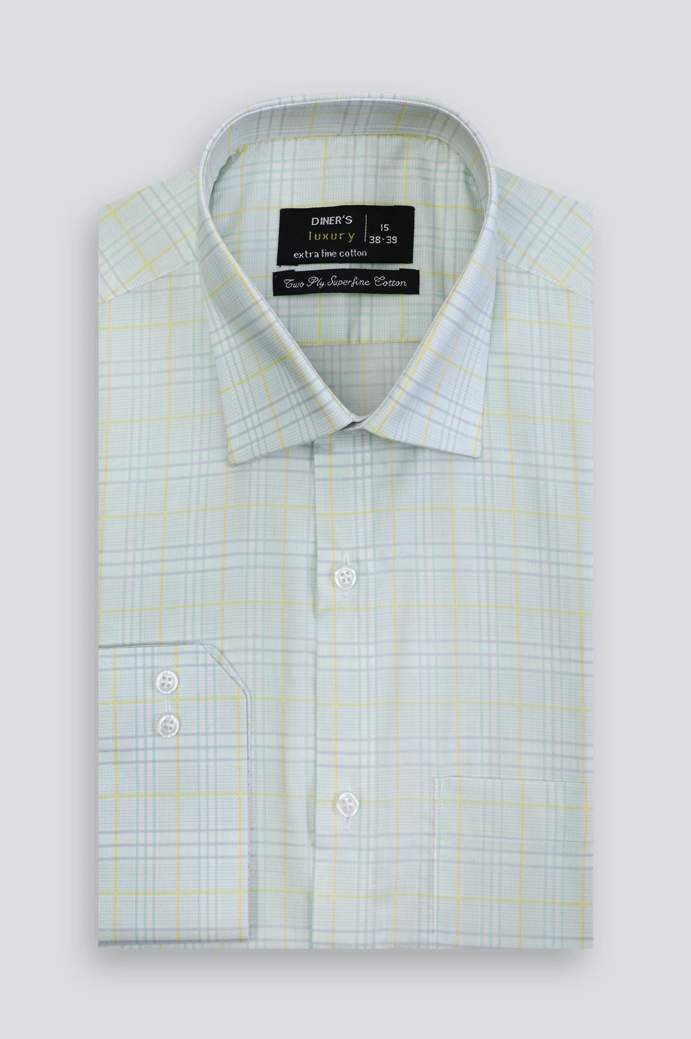 Multicolor Tattersall Check Formal Shirt From Diners