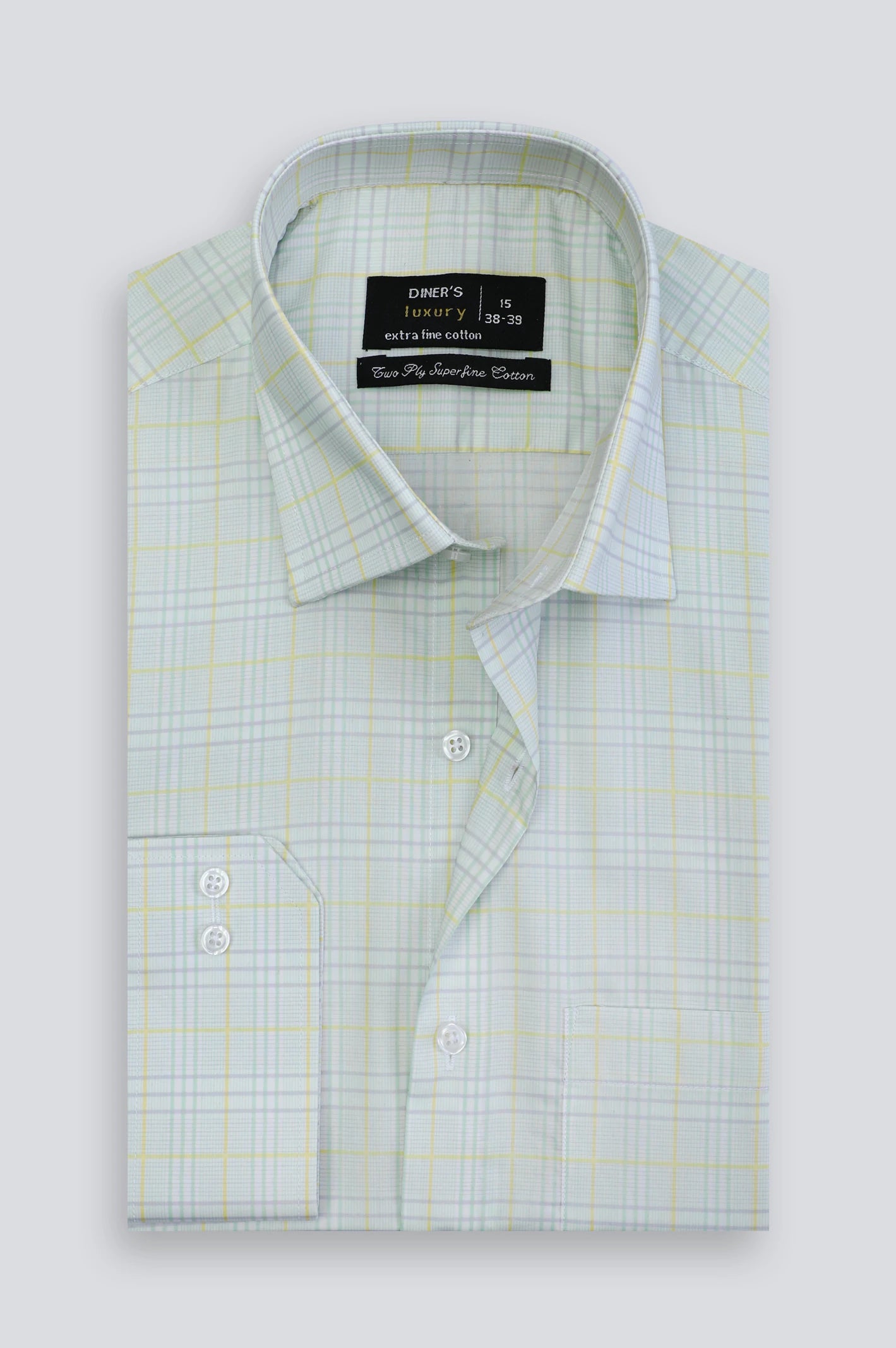 Multicolor Tattersall Check Formal Shirt From Diners