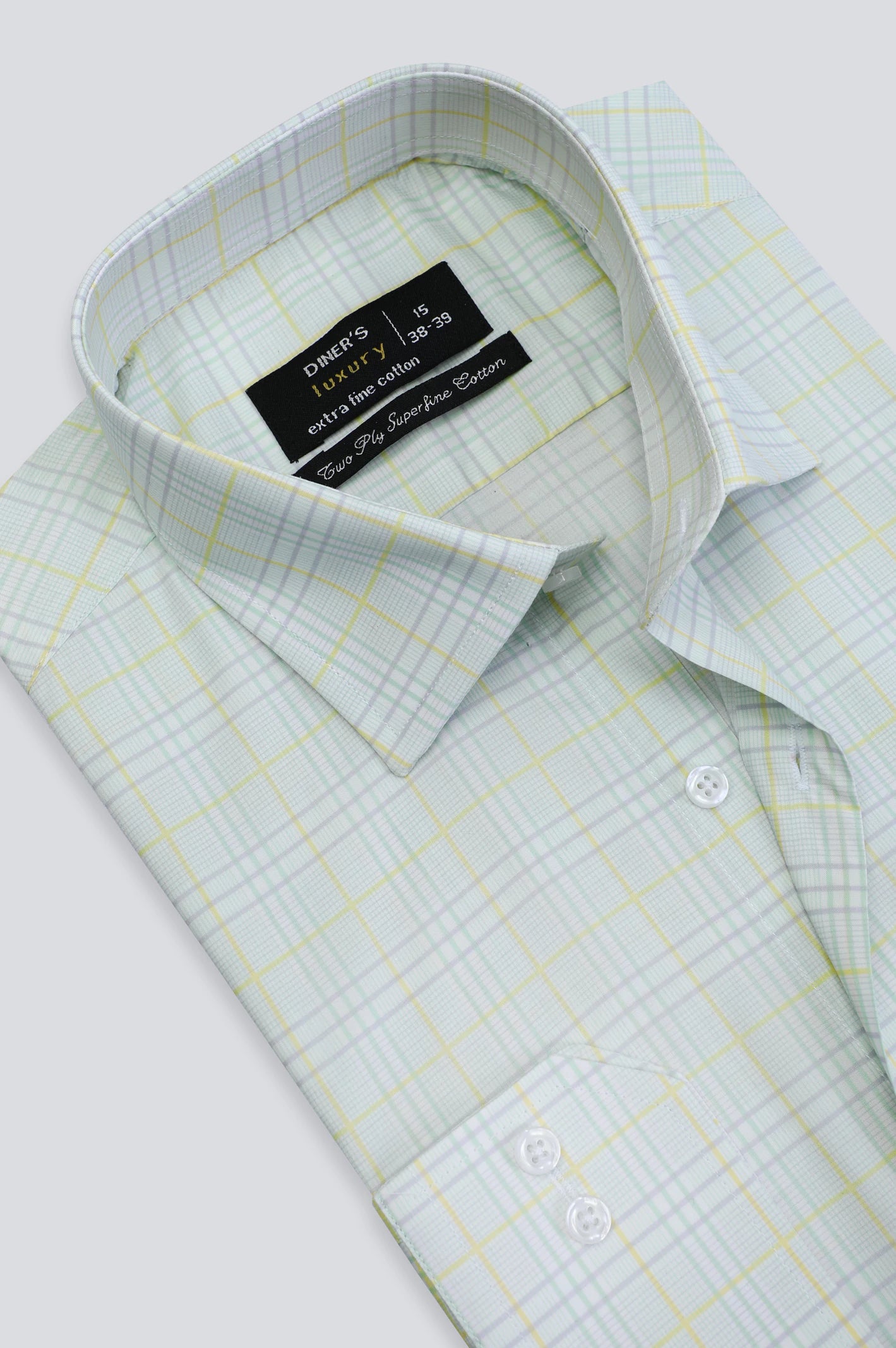 Multicolor Tattersall Check Formal Shirt From Diners