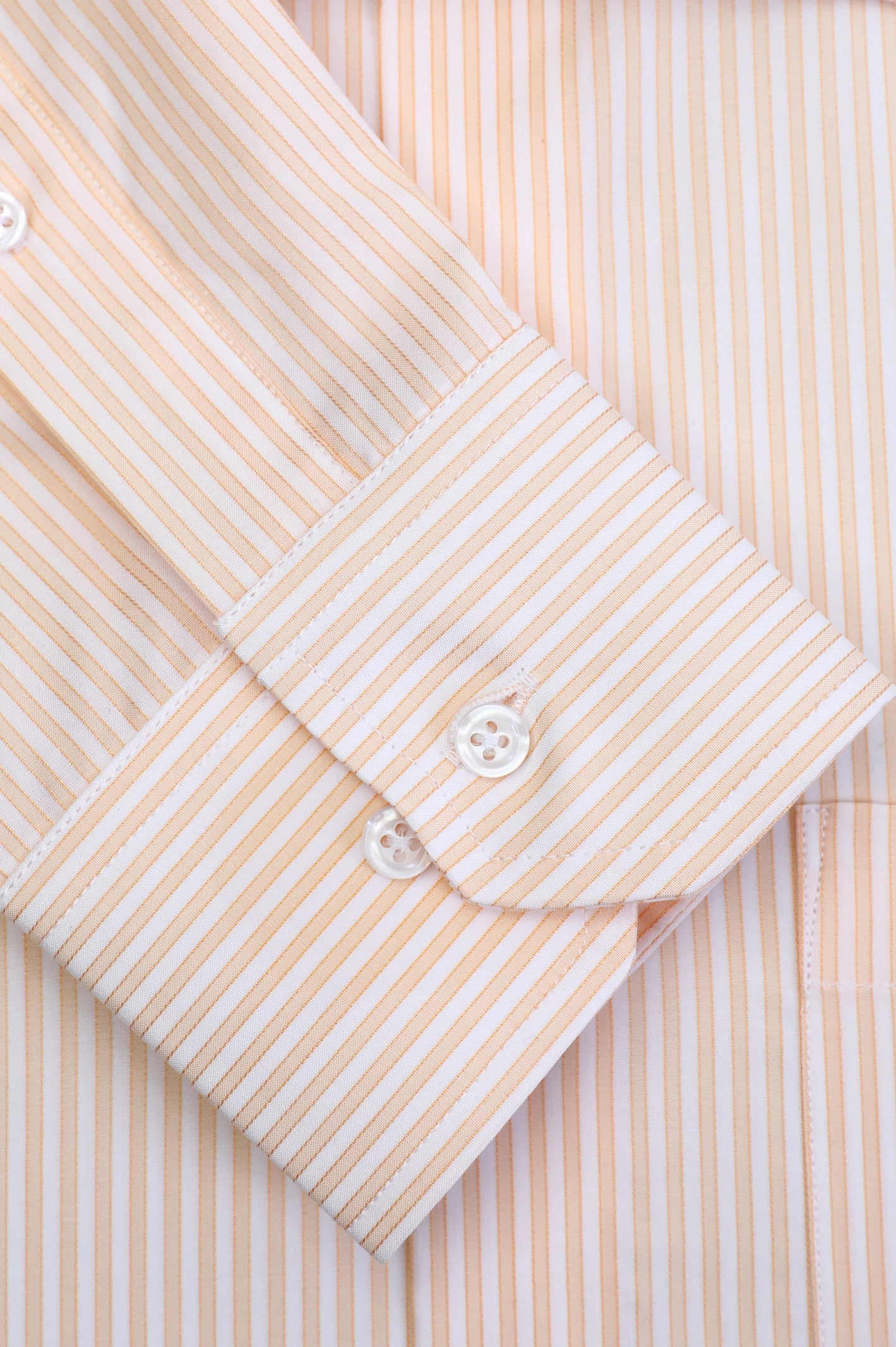 Orange Bengal Stripe Formal Shirt From Diners