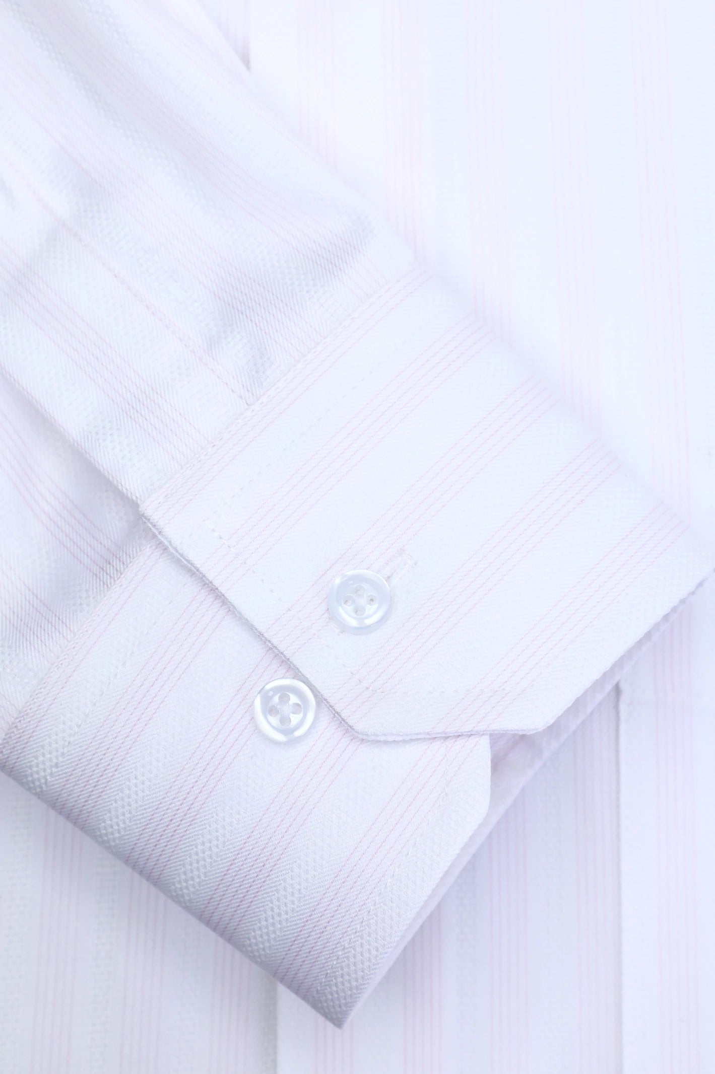 White Pencil Stripe Formal Shirt From Diners