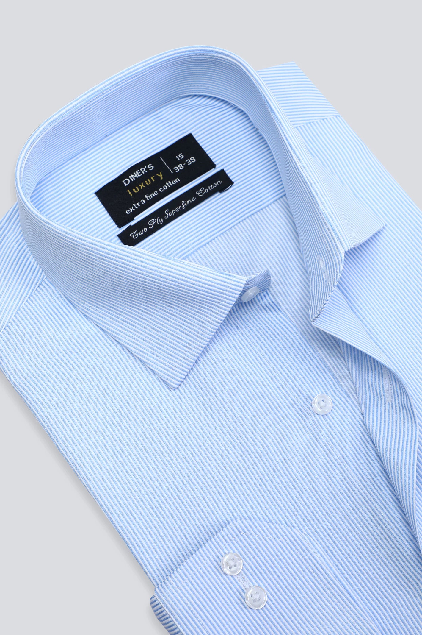 Blue Bengal Stripe Formal Shirt From Diners