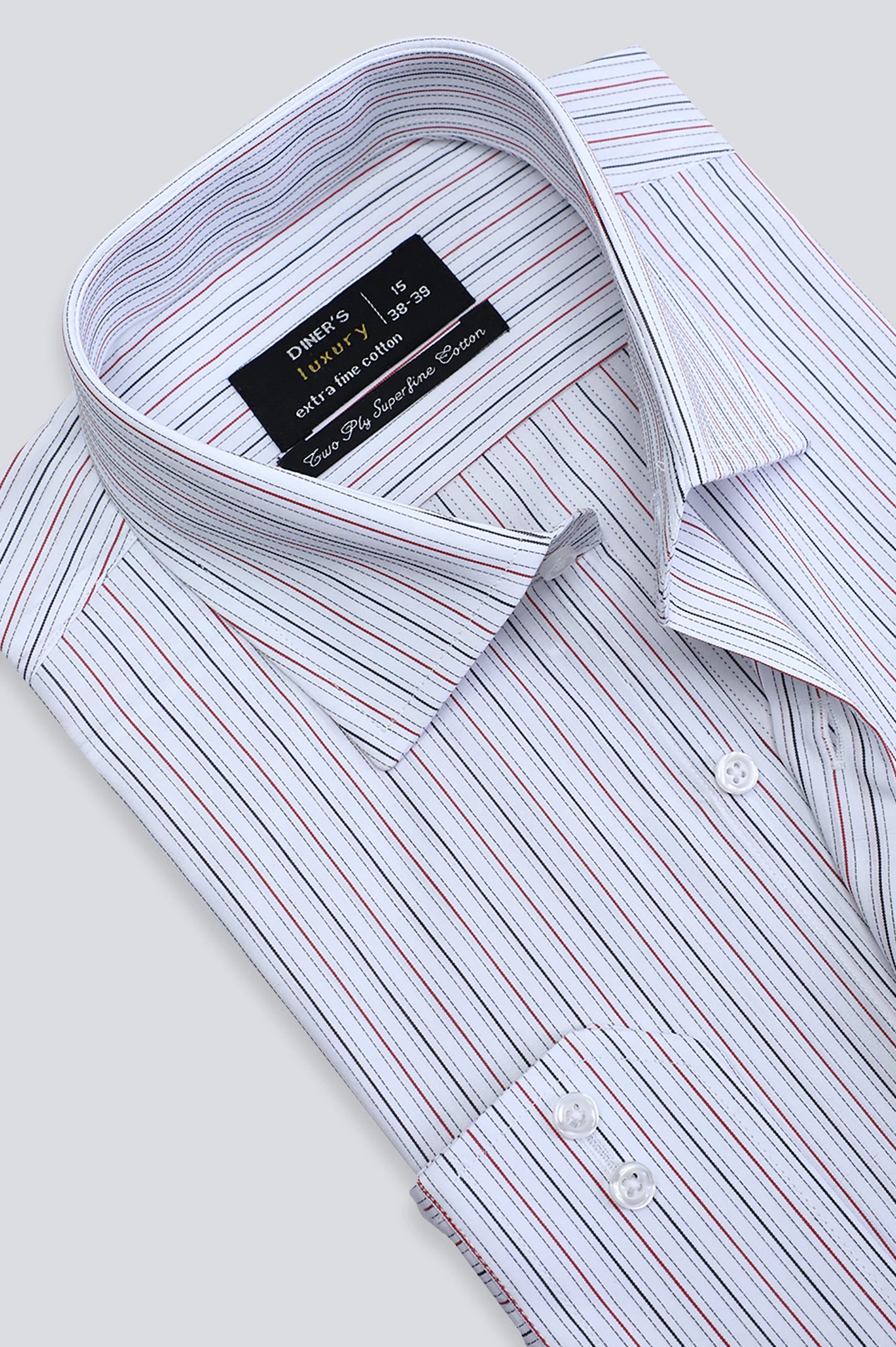 Multicolor Pinstripe Formal Shirt From Diners