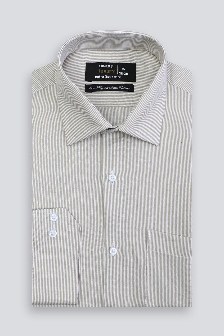 Fawn Candy Stripe Formal Shirt From Diners