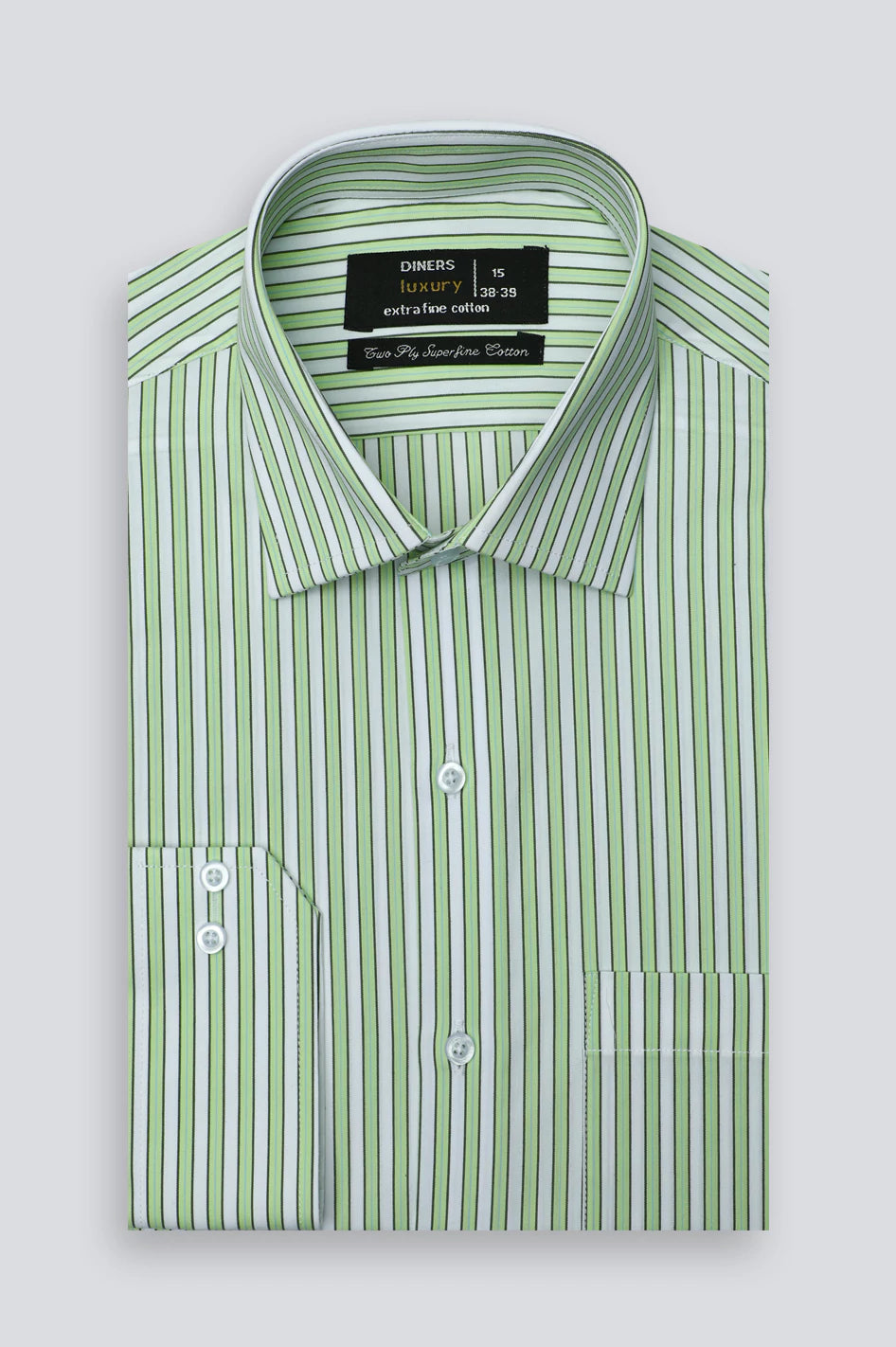 Multicolor Pencil Stripe Formal Shirt From Diners