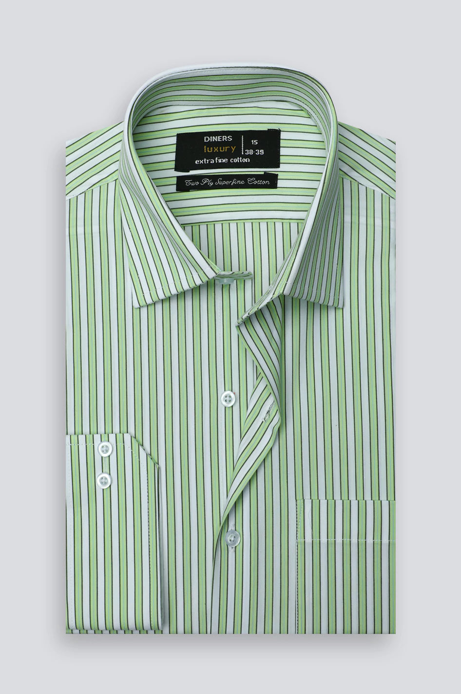 Multicolor Pencil Stripe Formal Shirt From Diners