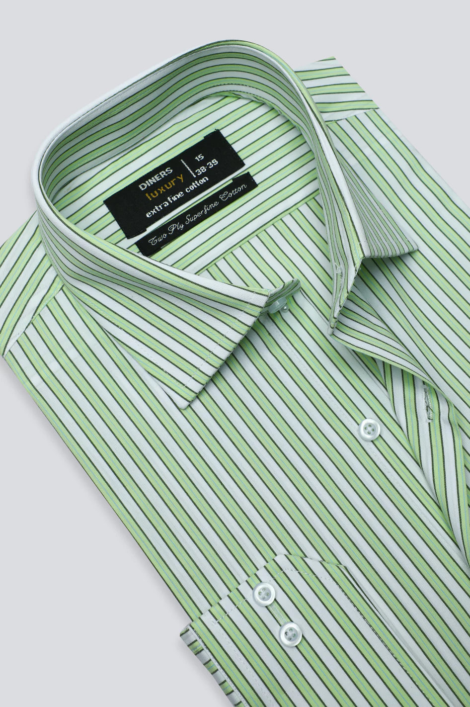 Multicolor Pencil Stripe Formal Shirt From Diners