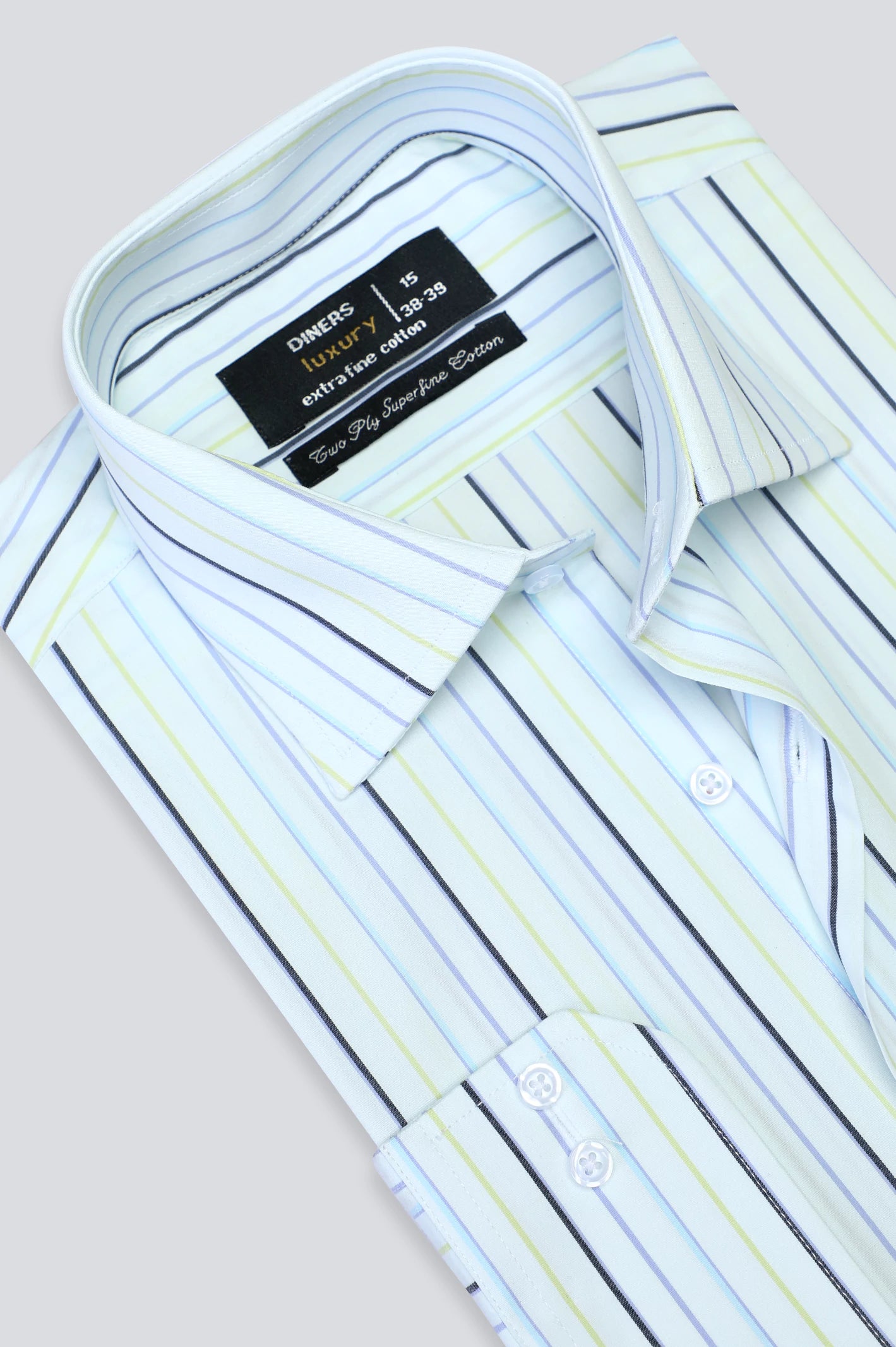 Multicolor Pinstripe Formal Shirt For Men From Diners