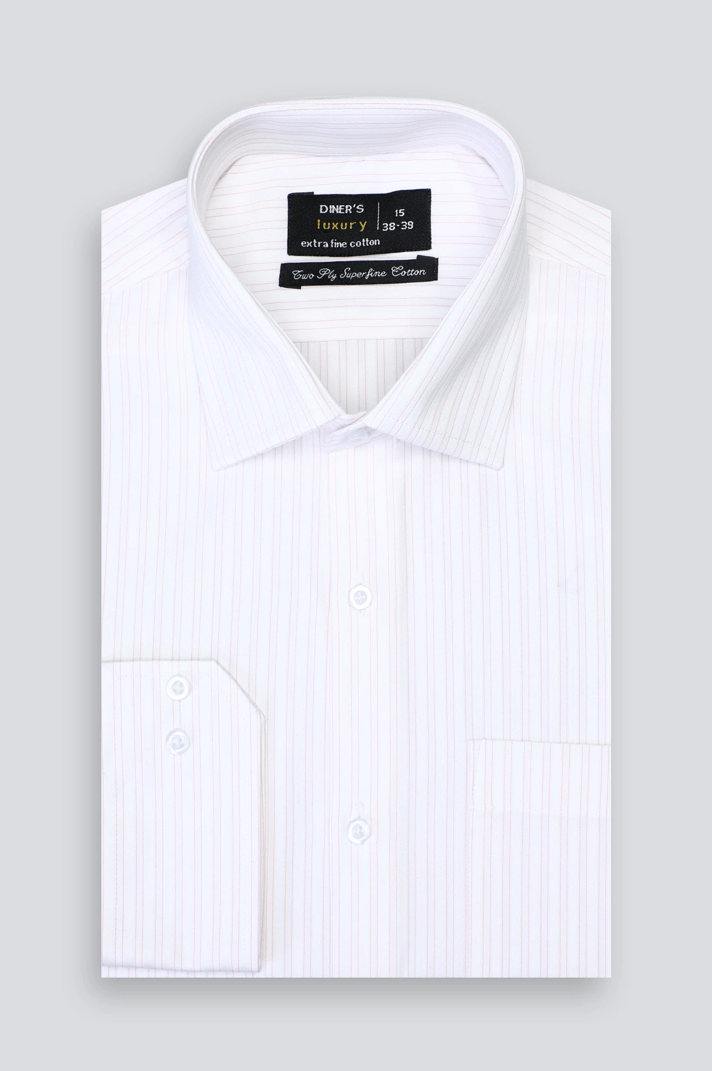 White Stripes Formal Shirt For Men From Diners