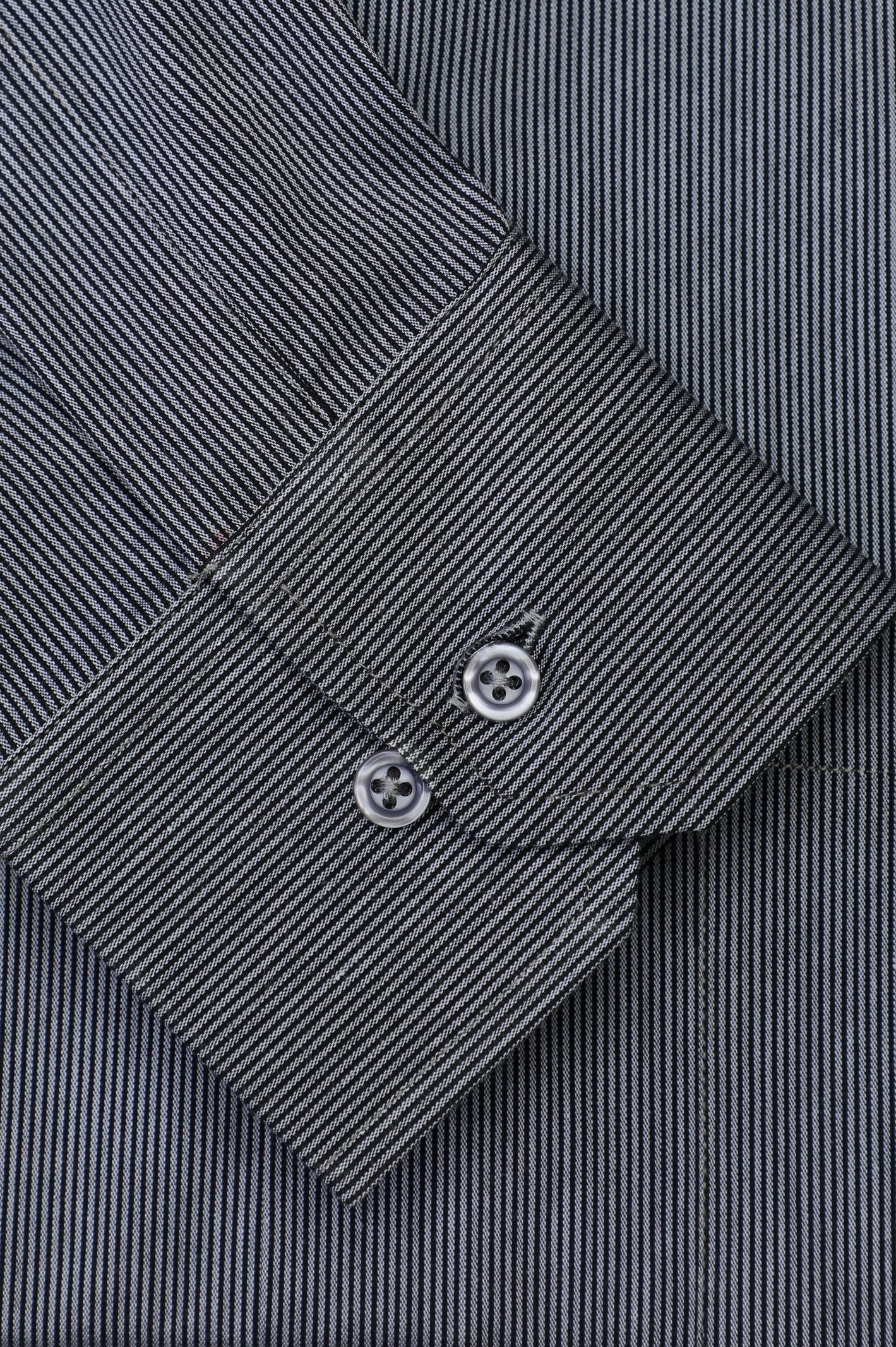 Black Hairline Stripe Formal Shirt For Men From Diners