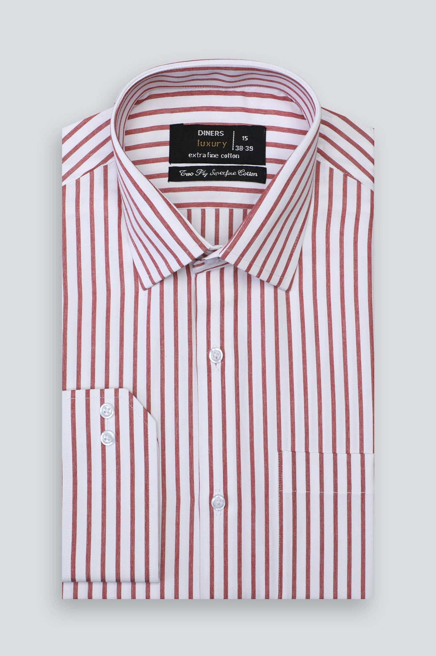 Multicolor Bengal Stripe Formal Shirt For Men From Diners