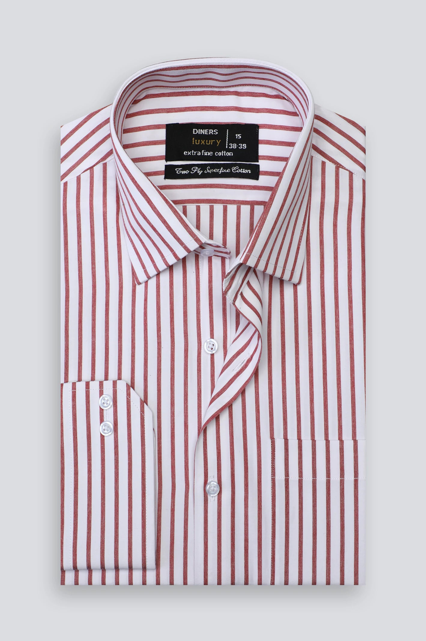 Multicolor Bengal Stripe Formal Shirt For Men From Diners