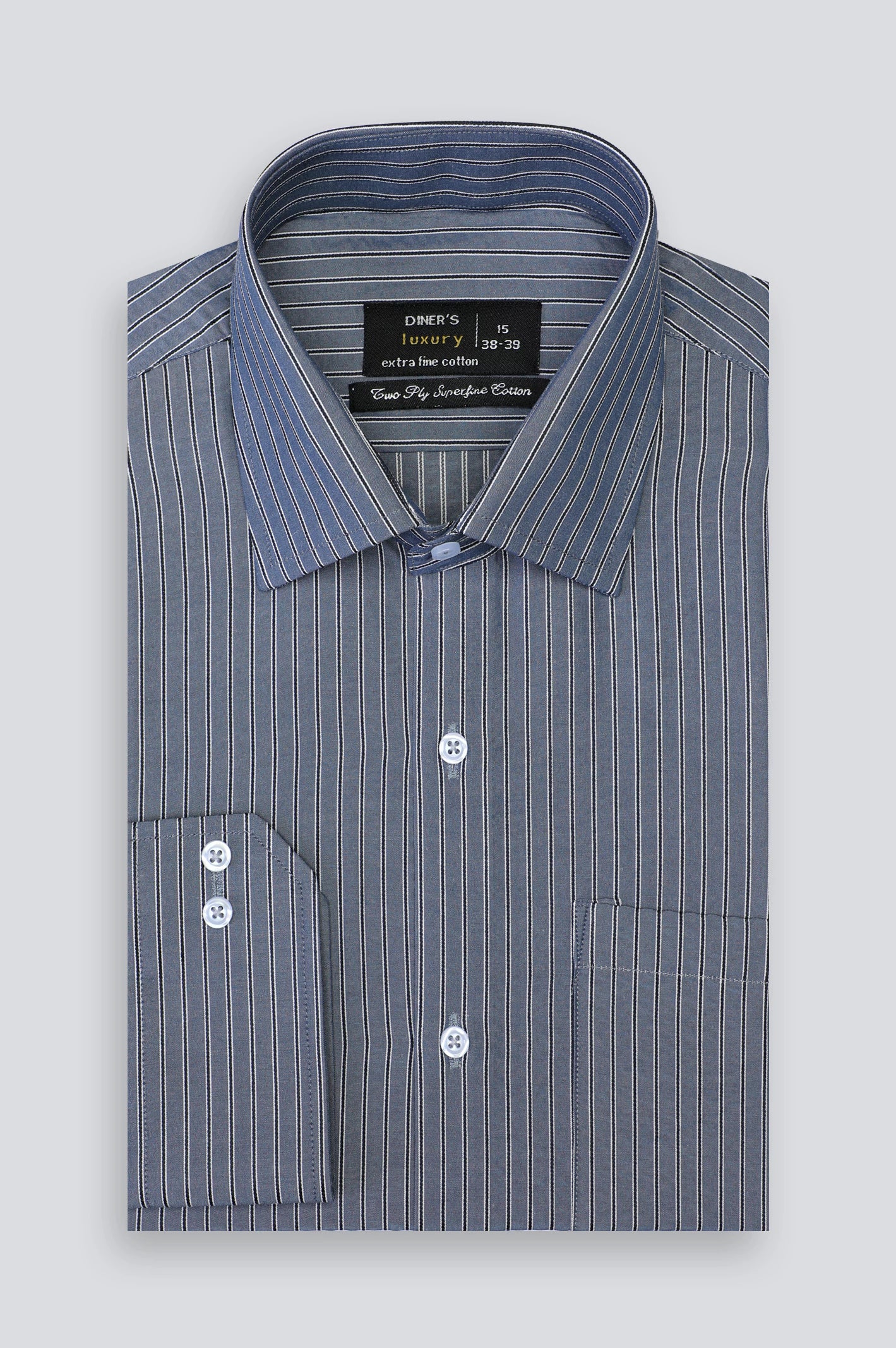 Multicolor Stripe Formal Shirt For Men From Diners