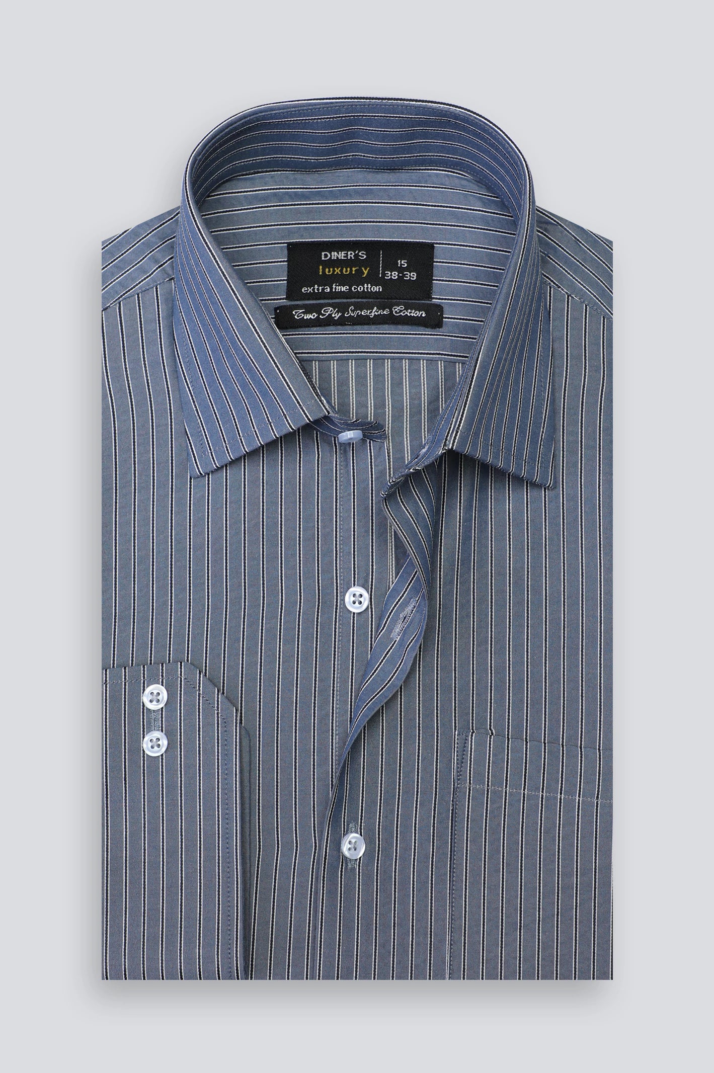 Multicolor Stripe Formal Shirt For Men From Diners