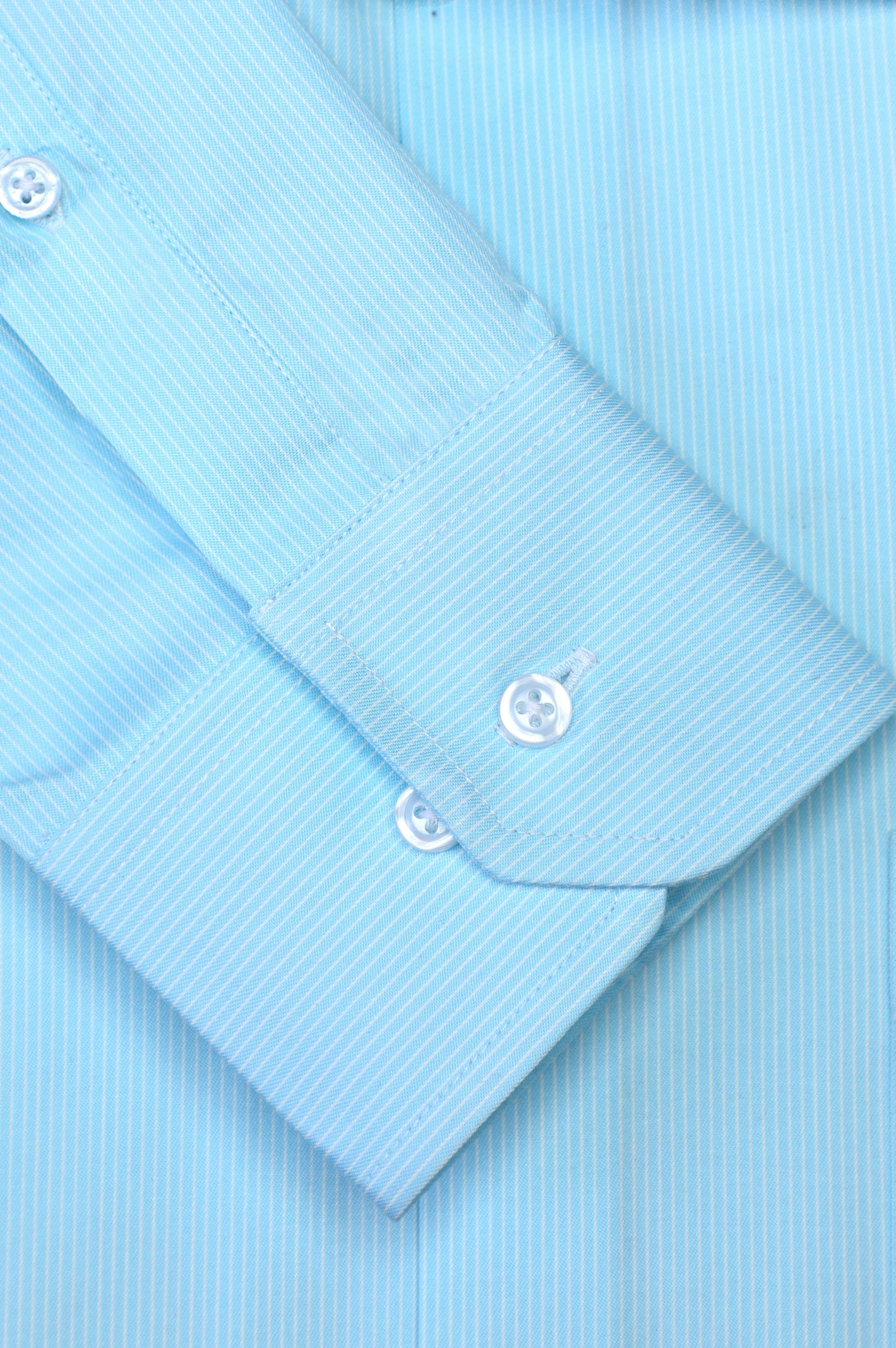 Sky Blue Pinstripe Formal Shirt For Men From Diners