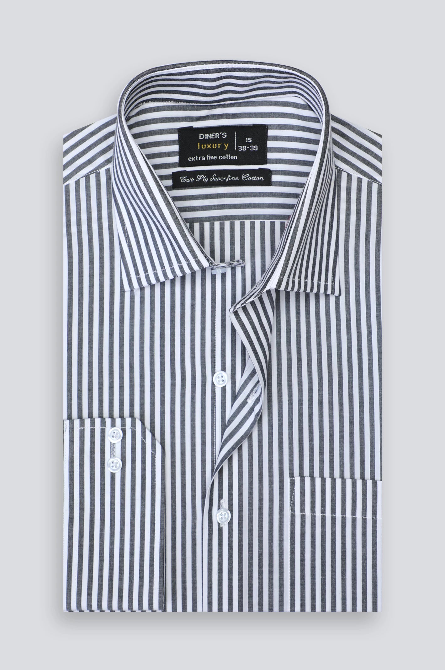 Black Bengal Stripe Formal Shirt For Men From Diners