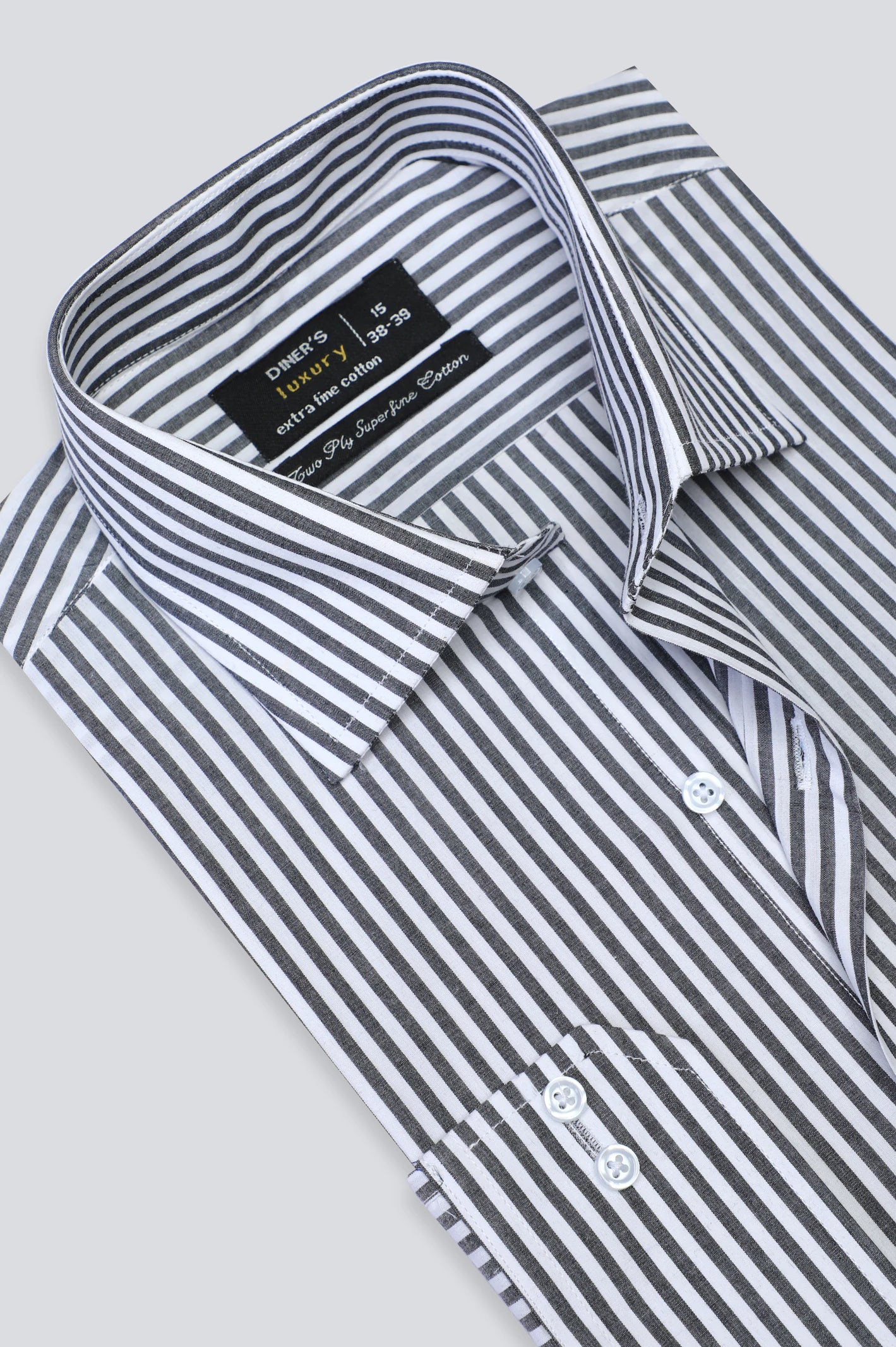 Black Bengal Stripe Formal Shirt For Men From Diners