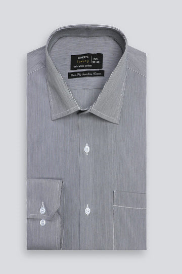 Black Candy Stripe Formal Shirt